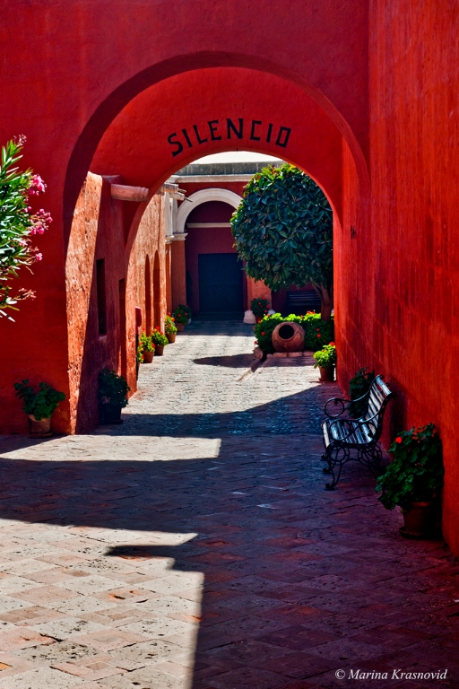 Arches at the Santa Catalina Monastery
