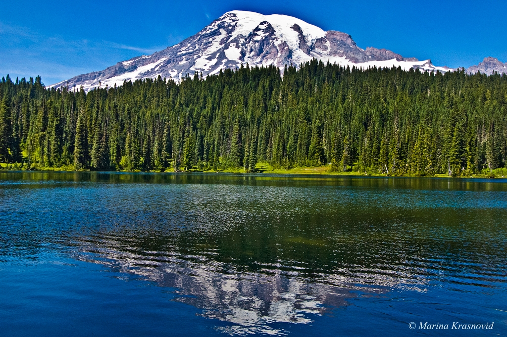 Mount Rainier at Mirror Lake